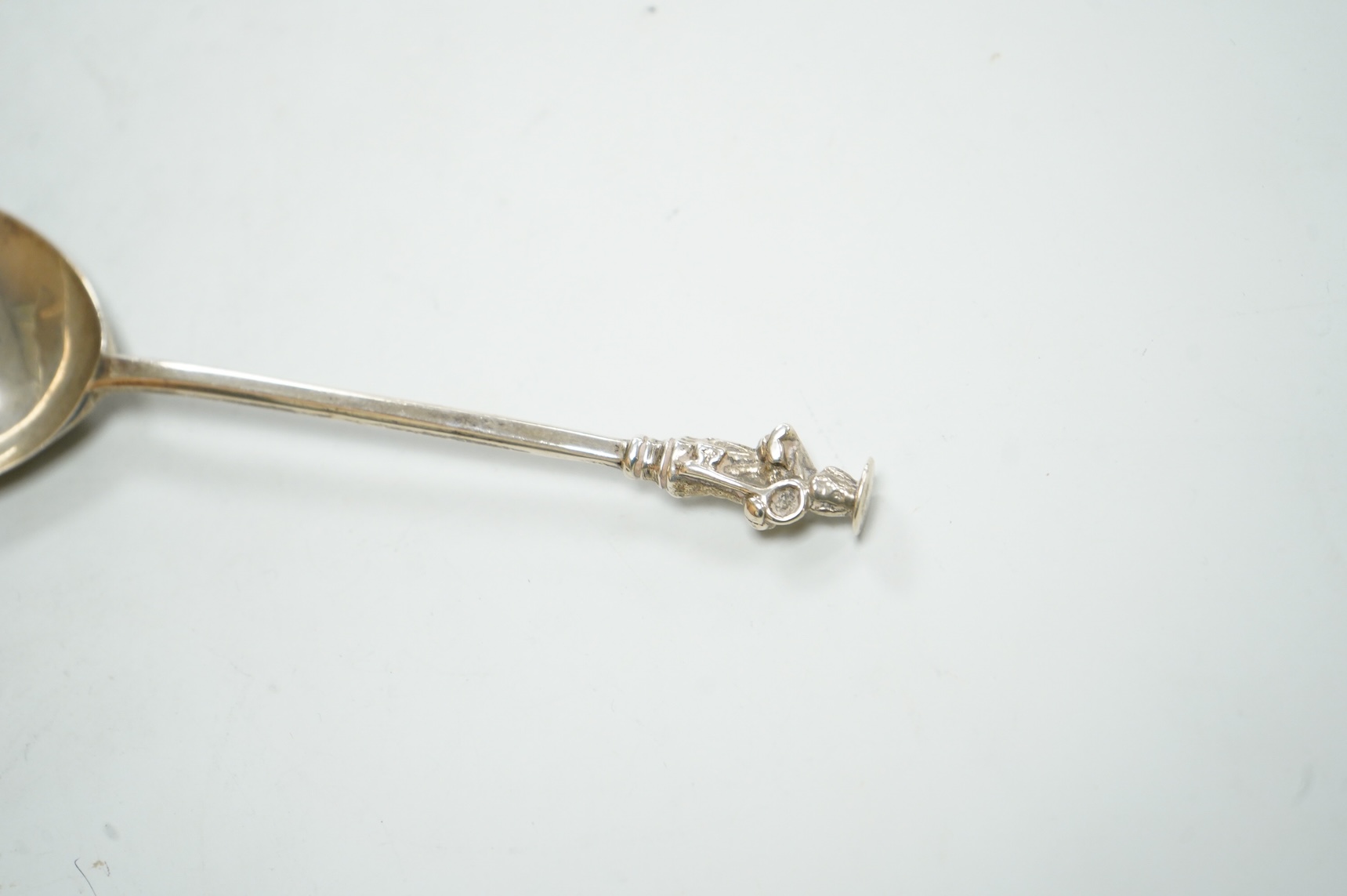 A George III silver apostle spoon, no makers mark, London, 1763, 17.5cm, 41 grams.